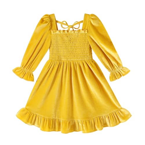 YOUNGER TREE Toddler Girls Fall Dress Winter Clothes Long Sleeve