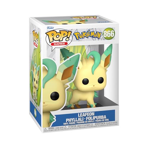 Funko POP! Games: Pokemon - Leafeon - Collectable Vinyl Figure for Display - Gift Idea - Official Merchandise - Toys for Kids & Adults - Video Games Fans