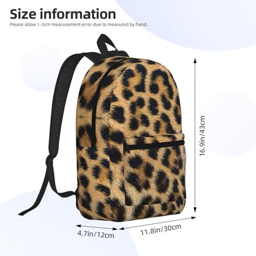 Sac à dos d'école imprimé léopard EdWal léger taille unique noir - 4