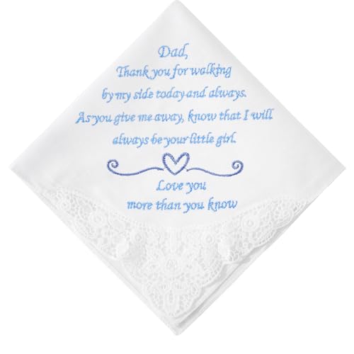 Wedding Handkerchiefs Mother Father of the Bride Gifts, Something...