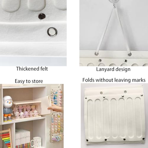 Smaoqingji Hanging Haarspangen Haargummi Aufbewahrung - 1 Stück, Weiß, Hair Clip Organiser Haar Accessoires Display Rack, Schmuck Veranstalter für Mädchen, Geeignet die von und Haarbändern