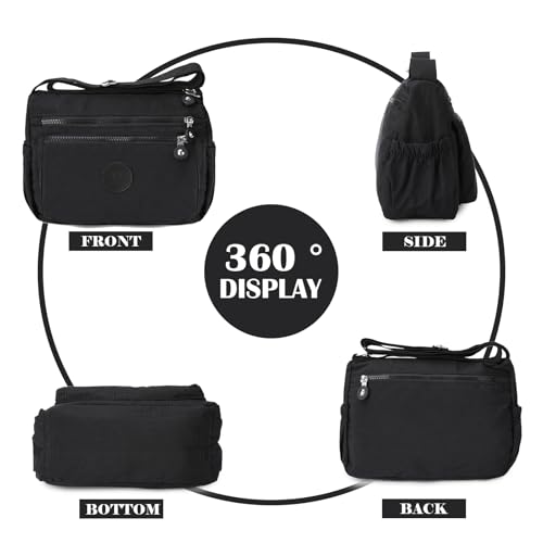 AFKOMST Crossbody Bags for Women Casual Handbags & Shoulder Bags Nylon Tote Bag Lightweight Waterproof Messenger Bag Anti Theft Bag - Image 4