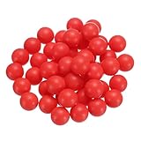 QUARKZMAN 50 Stück PP-Kunststofflagerkugeln 15mm Solide Kunststoffkugeln, G2 Präzisionslagerkugel mit mattierter Oberfläche, Rot
