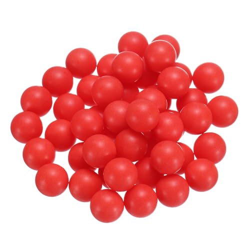 uxcell 25pcs PP Plastic Bearing Balls 15mm Solid Plastic Balls, G2 Precision Bearing Ball Frosted Surface, Red