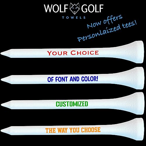 Personalized Golf Tees - Set Of 100 Golf Tees In Bulk - Custom Golf Tees - Choose Font And Color - Golf Tee Gift Set #TOP1