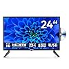 MEDION TV 24 pollici (59,9 cm) Full HD TV con lettore DVD (perfetto per campeggio, camper, camion, giardino, adattatore per auto da 12 V, DVB-T2 HD, DVB-C, DVB-S2, HEVC, HDMI, USB, MD 824001)