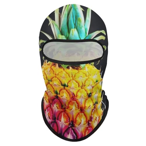 Balaclava para hombres, máscara para esquí y ciclismo, con diseño de piña, para invierno miniatura 1