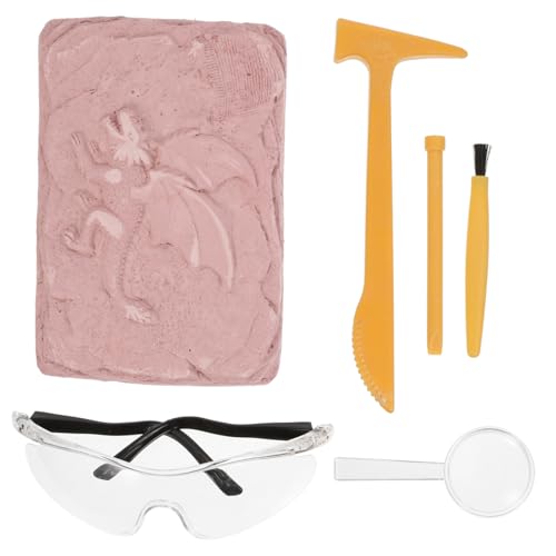 TOYANDONA 1 Juego Juguetes De Arqueología De Los Excavan Juguetes Kit Educativo De Excavación Juguete De Excavación Juguete Excavar Juguetes Rojo Yeso