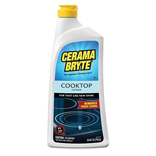 Cerama Bryte Removes Tough Stains Cooktop and Stove Top Cleaner for Glass - Ceramic Surfaces, 28 Ounces, 1 Pack