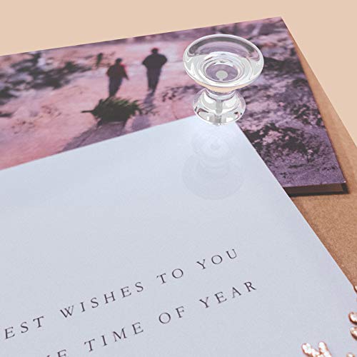 60 Pcs Large Push Pins For Cork Board- Clear Thumb Tacks For Bulletin Board Jumbo Push Pins For Wall Long Thumbtacks (Clear) #TOP4