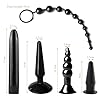 BDSMJOY 10er Analplug Set,Schwarz Anal Plug Sexspielzeug Set,Analplug für Frauen Männer,Anal Dildo Butt Plug Anal Vibrator,Buttplug Analdilos Analkugeln Analvibratoren Diloschwanz Analspielzeuge #5