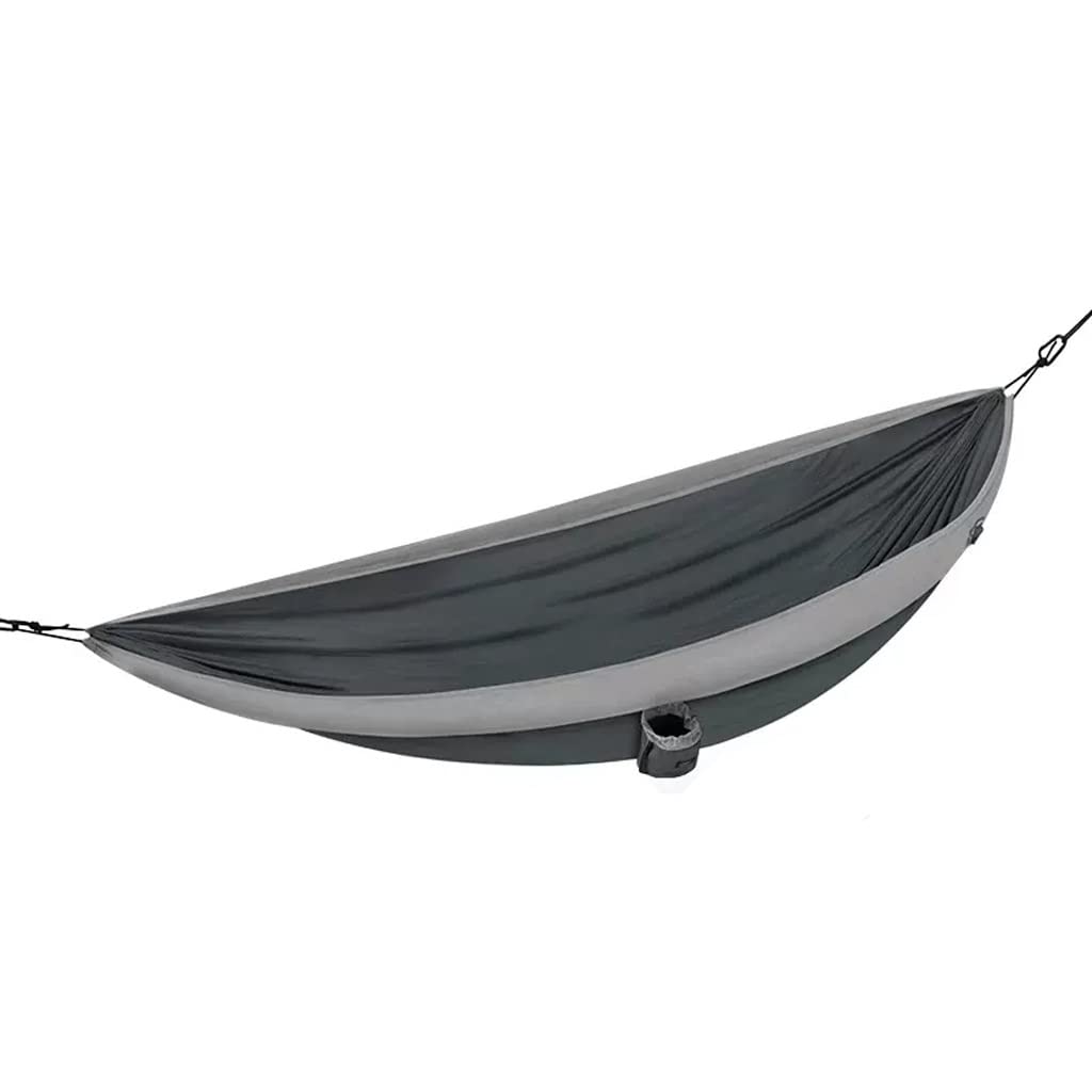 Finis les basculements : hamac extérieur anti-renversement gris 240x173cm pour camping