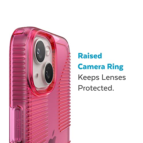 Speck Clear iPhone 14 & iPhone 13 Case - Drop Protection, Scratch Resistant & Anti-Yellowing Dual Layer Case for iPhone 14 & iPhone 13 Case for 6.1 inch Model - Dream Pink/Clear GemShell - image 4