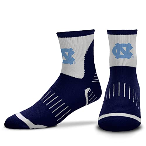 North Carolina Tar Heels NCAA Surge Quarter Socks Navy Large