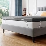 PERLECARE Dual Firmness Mattress Topper California King Size, 3 Inch Firm Bed Topper with Split Soft & Firm Zones, Comfortable and Supportive Non-Slip Mattress Pad for Back Pain, CertiPUR-US Certified