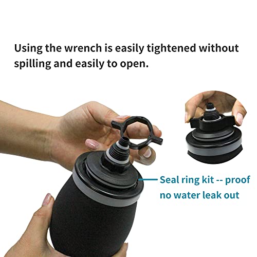 TopQuaFocus 14.5OZ Large Enema Bulb Kit Douche Bulb for Men Women Colon Cleaning Feminine Care Enemas -BPA and Phthalates Free Black - Thumbnail 6