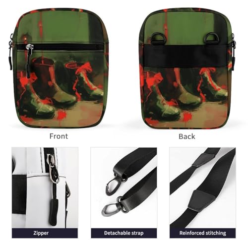 Satchel Tote Bag Messenger Bag Shoe Painting Printed Mini Sling Bag Purse Suitable for Work Travel3