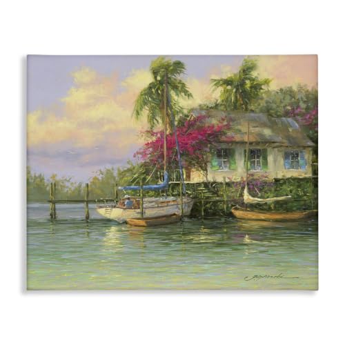 Stupell Industries 'Tropical Vacation Seaside House'| Canvas Art