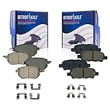 Detroit Axle - Front and Rear Brake Pads Replacement for Infiniti FX35 FX45 Nissan Altima SE-R...