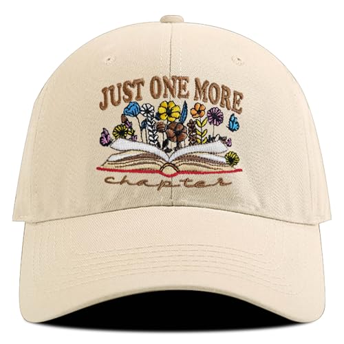 ZVUZVO Embroidered Adjustable Hat for Birthday Christmas - Book Lover Gifts for Women - Reading Gifts for Readers Book Lovers.Book Lovers Gifts