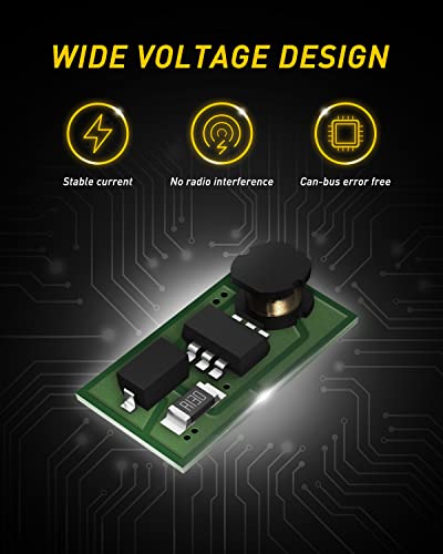 image for AUXITO 3157 LED Bulbs Amber, 500% Brighter 3056 3156 3057 4157 LED 102