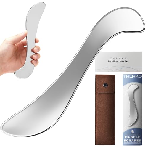 Muscle Scraper Tools, Stainless Steel Guasha Tool for Body, Scraping Tool Physical Therapy, Myofascial Release Tool, Massage Tools for Deep Tissue