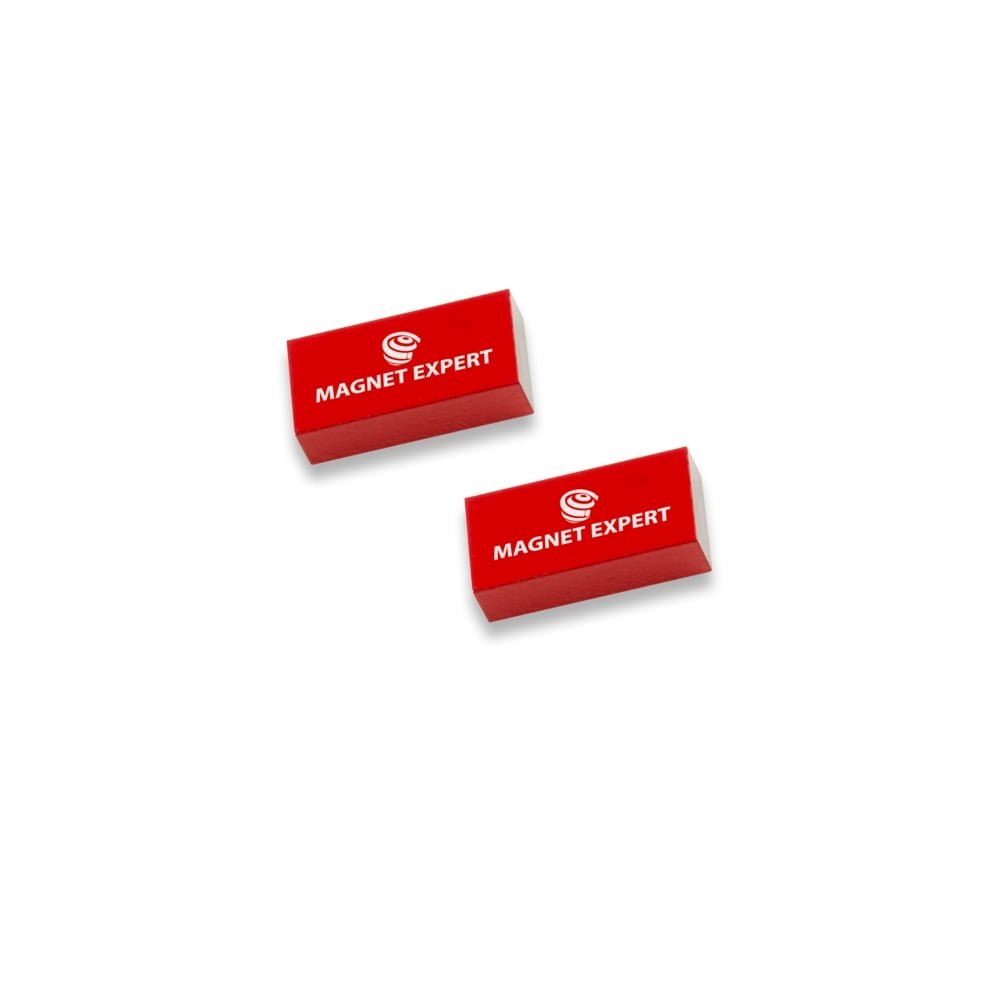 2 Alnico Rectangular Bar Magnets for Science, Education, Experiments, Students, and Teachers - 0.1kg Pull (10 x 5 x 20mm)