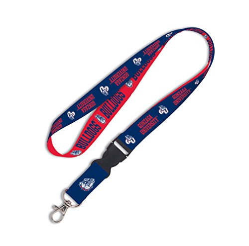 Lanière NCAA Gonzaga Bulldogs avec boucle amovible détachable rapide