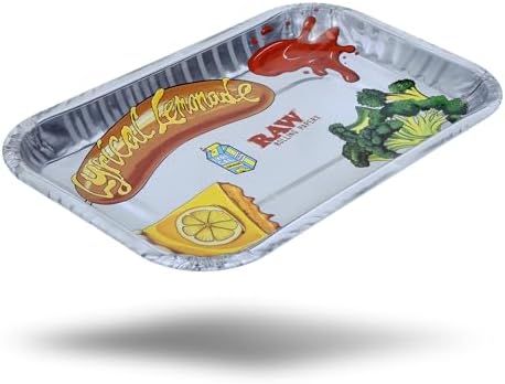 RAW x Lyrical Lemonade Lunch Rolling Tray – Size: Small L 10.8” X W 6.9” X H .08” – Fun Collab Design, Durable & Easy to Clean image 5