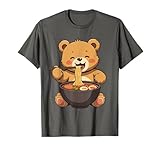 Photo Gallery kawaii orsacchiotto mangiare ramen anime orso design maglietta Photo Gallery kawaii orsacchiotto mangiare ramen anime orso design maglietta