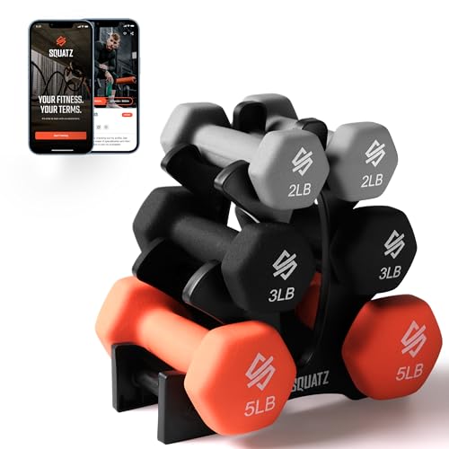 Image of Squatz Adjustable Dumbbell Set 70-140LB Adjustable Dumbbells For Home Gym, Anti-Slip Handle With Heavy‑Duty Plates, Exercise Fitness Dumbbells For Home Gym Strength & Weight Training