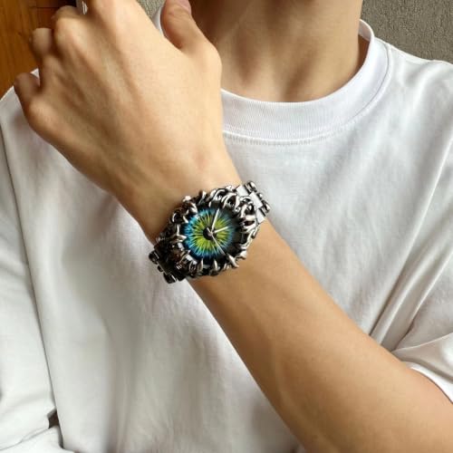 Image of CARLIEN Gothic Claw Watch for Men - Unique Stainless Steel Wristwatch
