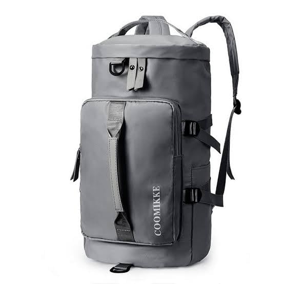 Image of 28L Polyester Gym Duffel Shoulder Bag for Women Men for Sports, Waterproof Dufflebag with Shoe and Wet Clothes Compartments Travel Backpack Workout Carry On Weekender Colour-Grey (Grey)