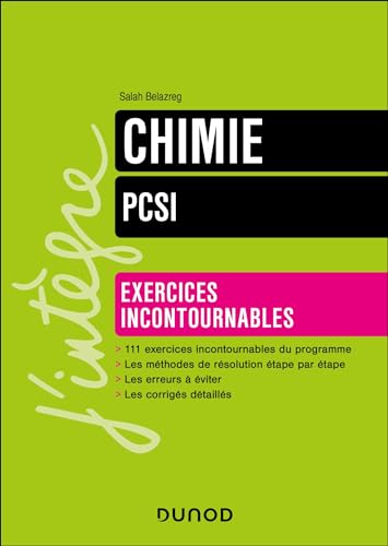 Chimie Exercices incontournables PCSI