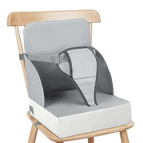 Sitzerhöhung Rialzo da Sedia per Bambini, 3-punto Cintura Cuscino di Seat Bambini Baby PU Impermeabile Sedia Portatile di Seat Elevation Con Cinture Cuscino di Seat