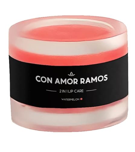 Con Amor Ramos 2 In 1 Lip Care (Lip Balm And Lip Scrub) (Watermelon) (Unisex - Vegan Friendly) (12 Grams) (Not Tested On Animals) #TOP13