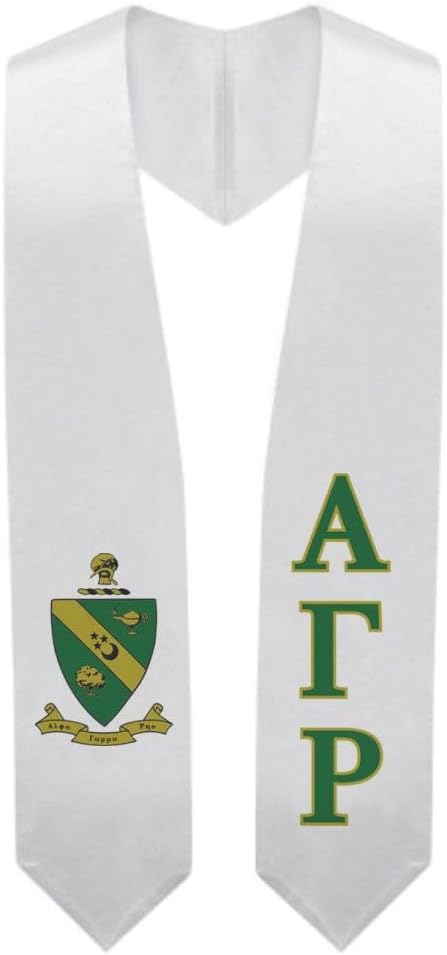 Greekgear Alpha Gamma Rho Super Crest - Shield Graduation Stole