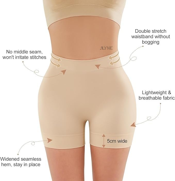 Image of ALYNE Seamless Shaping Boyshorts Panties for Women - Slip Shorts Under Dress with Control & Comfortable Under Shorts