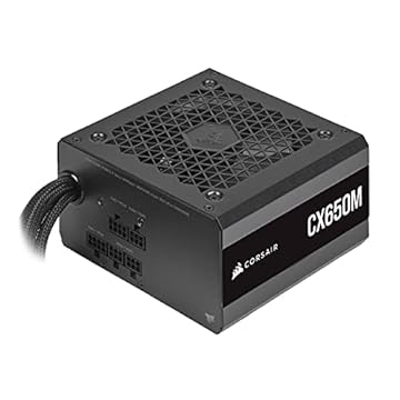 Fonte Corsair CX650M - 650W, 80 Plus Bronze, Semi-modular, Preto - CP-9020221-NA