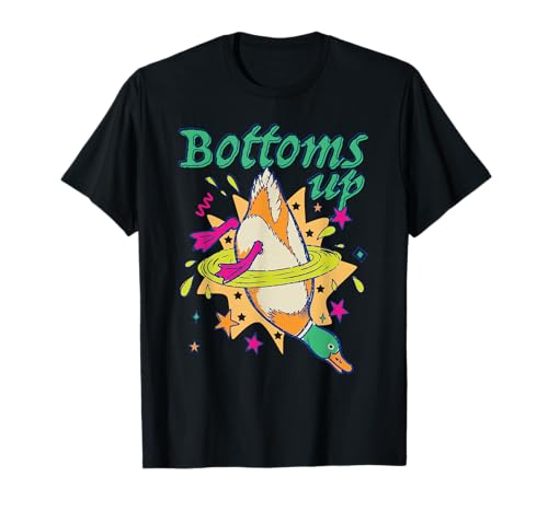 Bottoms Up Duck, Duck Summer Vibes, Cute Goose Lake Girl Tee T-Shirt