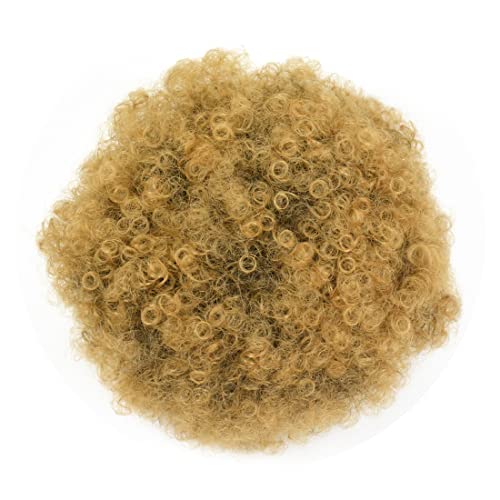 Afro Puff Drawstring Ponytail with Two Clips for Black Women Synthetic Curly Ponytail Bun Extension Hairpieces Updo Hair Extensions (Medium - Image 2
