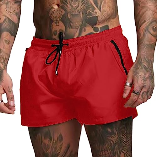 Mens Swim Trunks with Zipper Pockets Swimwear Shorts with Mesh Liner Summer Beach Shorts Quick Dry Lightweight2