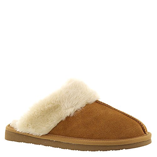Minnetonka Womens Chesney Slipper, Cinnamon, Size 5 Wide