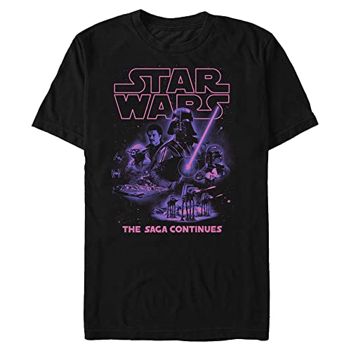 Tee Shirt STAR WARS noir 4XL vêtement d été confortable pour les sorties et soirées ciné