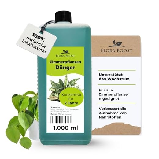 Flora Boost Zimmerpflanzen Dünger flüssig - Flüssigdünger, Universaldünger flüssig, bis zu 200 Liter Gießwasser (1000 ml)