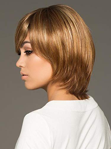 Miniatura 8 de Haley peluca  Envy pelucas 7.5 pulgadas longitud silueta estilo Bob Kanekalon sintético monofilamento parte superior recta ligero natural Peluca