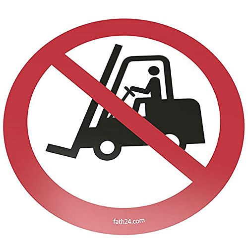 Cartel de suelo prohibido para vehículos de pasillos | VPA 1 pieza