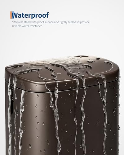 Caneca de Basura Rectangular Acero Inoxidable 50L miniatura 4