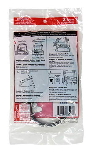 Image of Dirt Devil Style 10 Vacuum Belt, Pack of 2, Black, Part # 3860140600