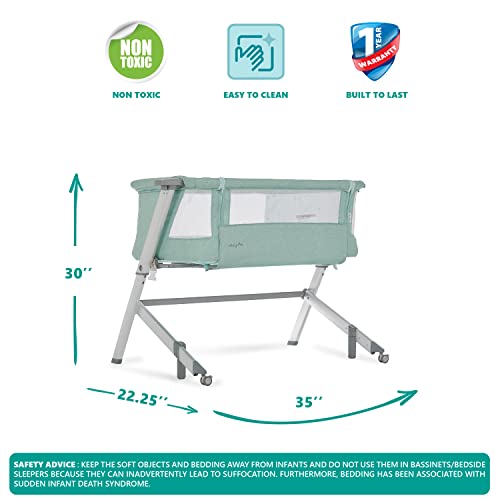 Dream On Me 387-MT Skylar Bassinet And Bedside Sleeper In Mint thumb #2